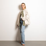 Reversible Bomber Jacket - pale olive/sand - VIVI MARI