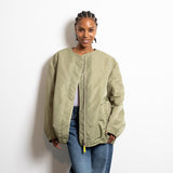 Reversible Bomber Jacket - pale olive/sand - VIVI MARI