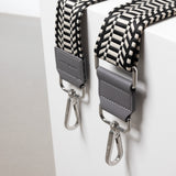 strap ethno black/white - taupe - VIVI MARI