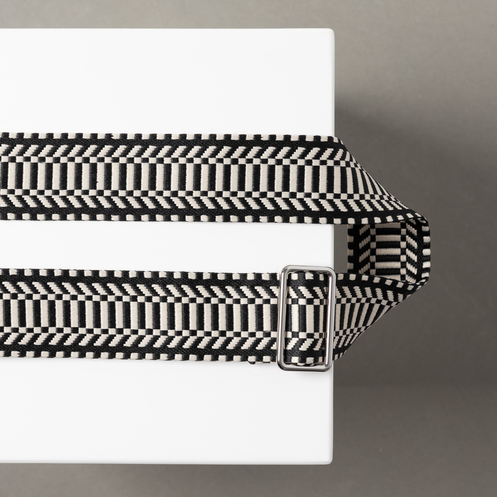 strap ethno black/white - taupe - VIVI MARI