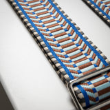 strap ethno multi blue - tan - VIVI MARI