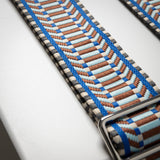strap ethno multi blue - tan - VIVI MARI