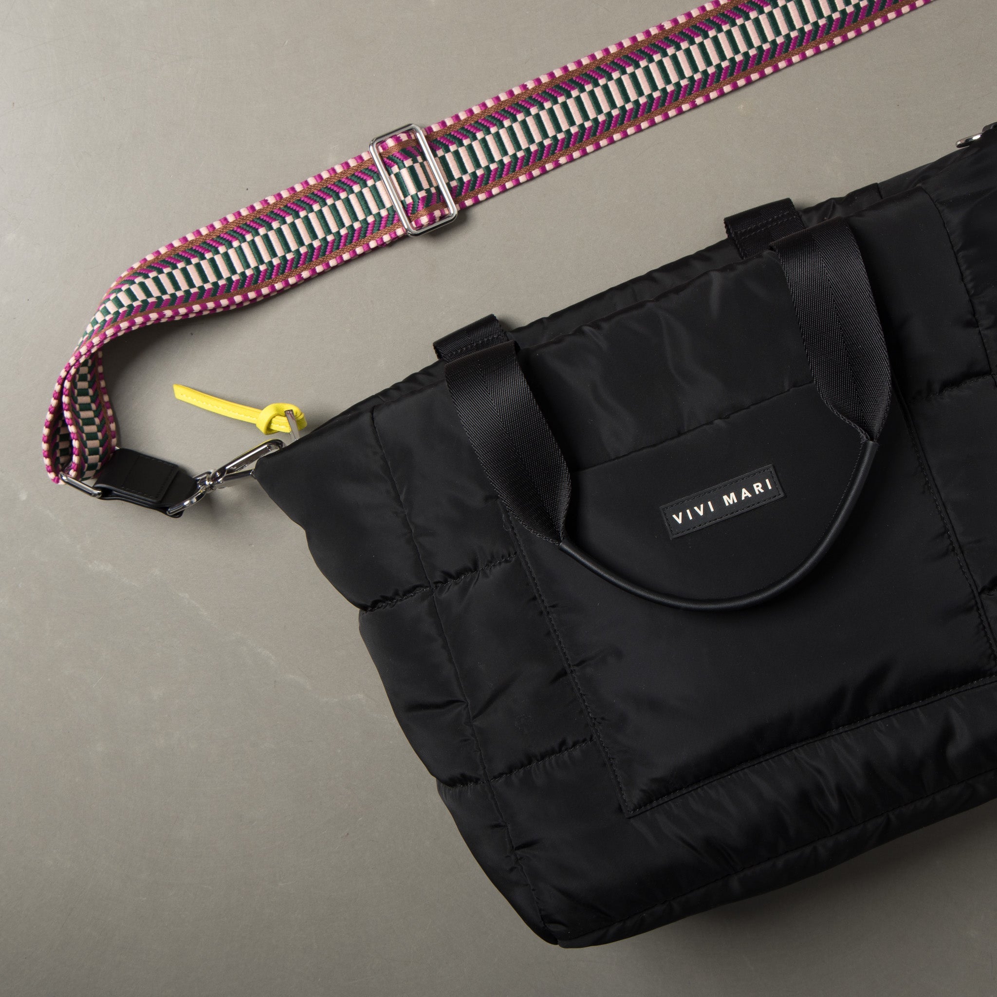 strap ethno multi magenta - black - VIVI MARI