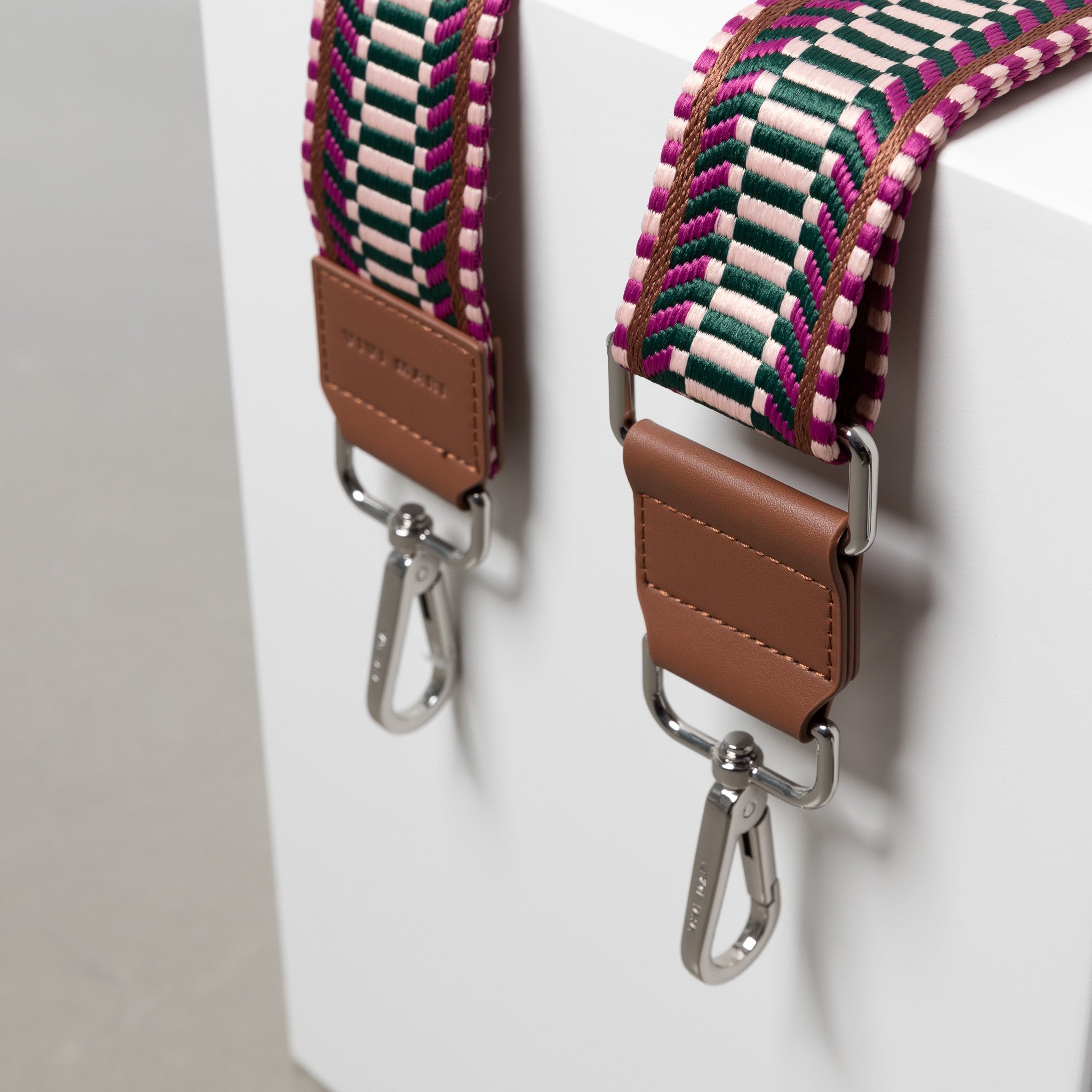 strap ethno multi magenta - tan - VIVI MARI