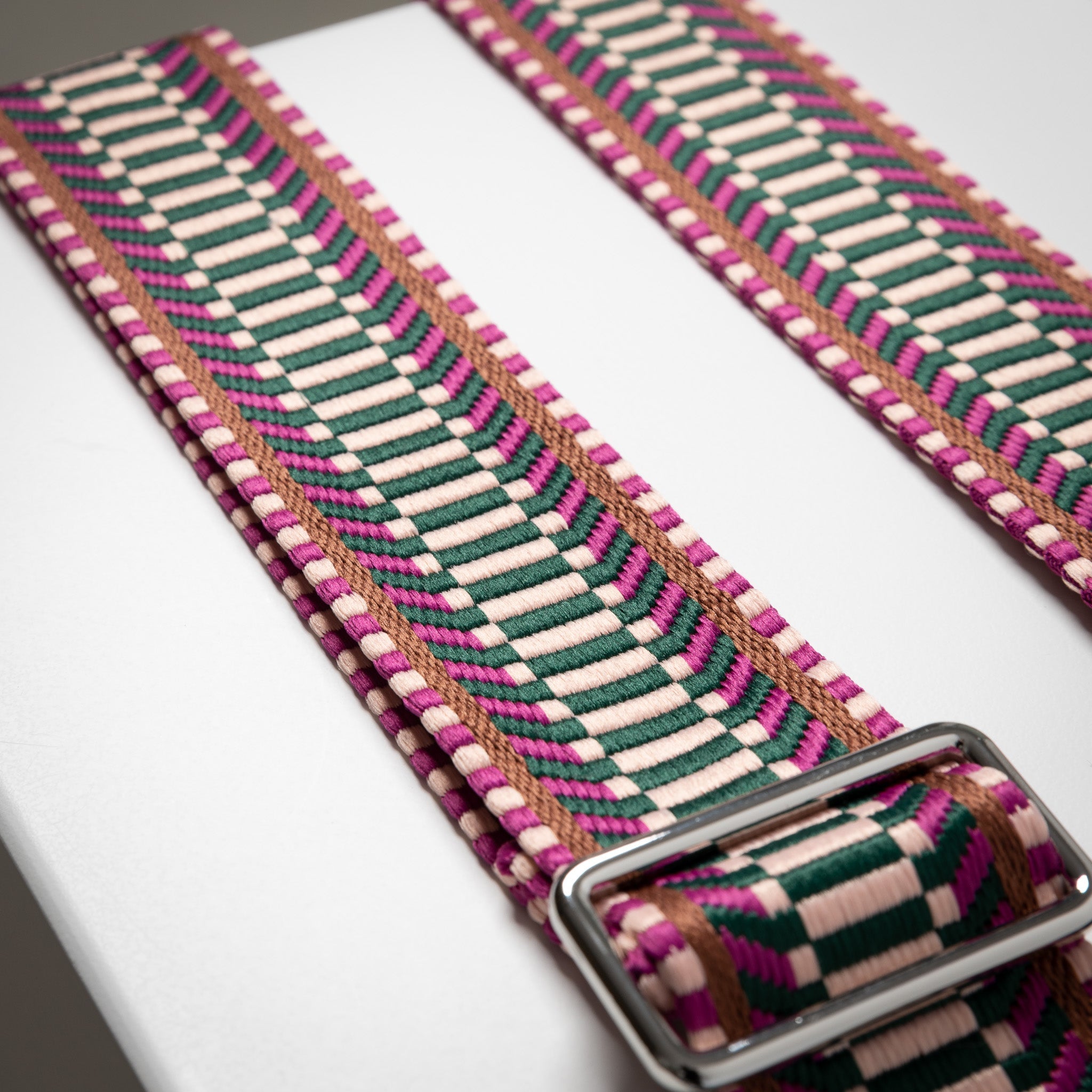 strap ethno multi magenta - tan - VIVI MARI