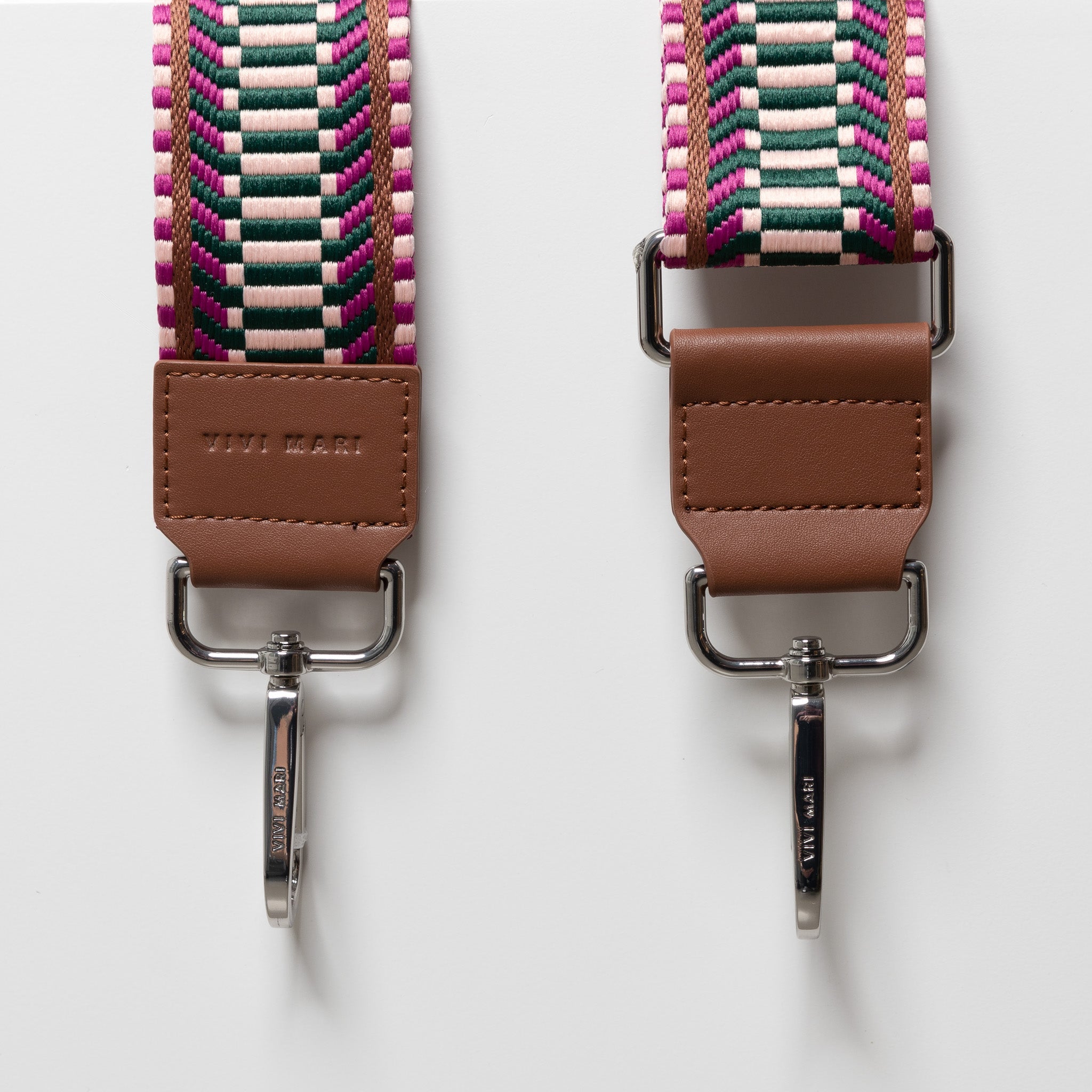 strap ethno multi magenta - tan - VIVI MARI