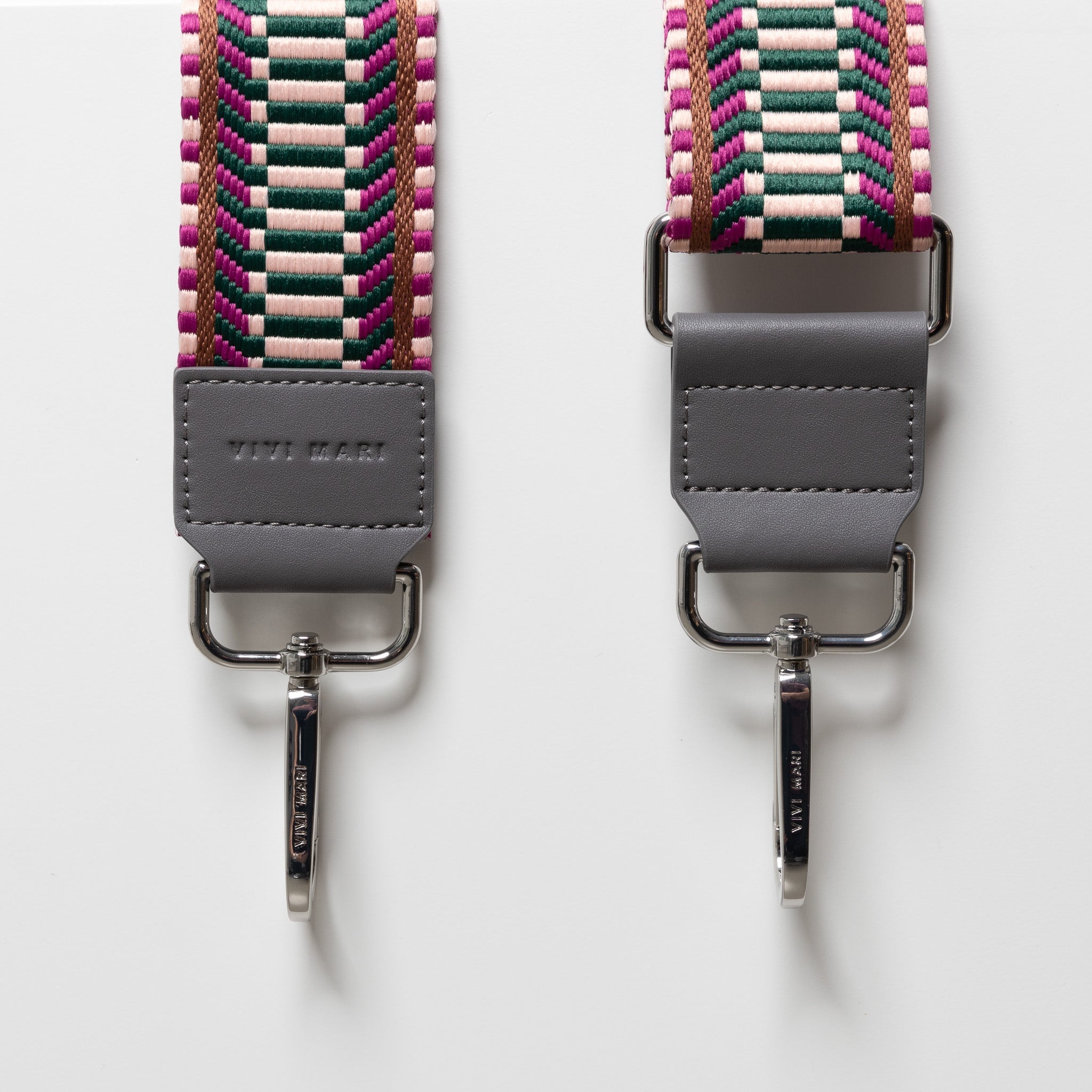strap ethno multi magenta - tan - VIVI MARI