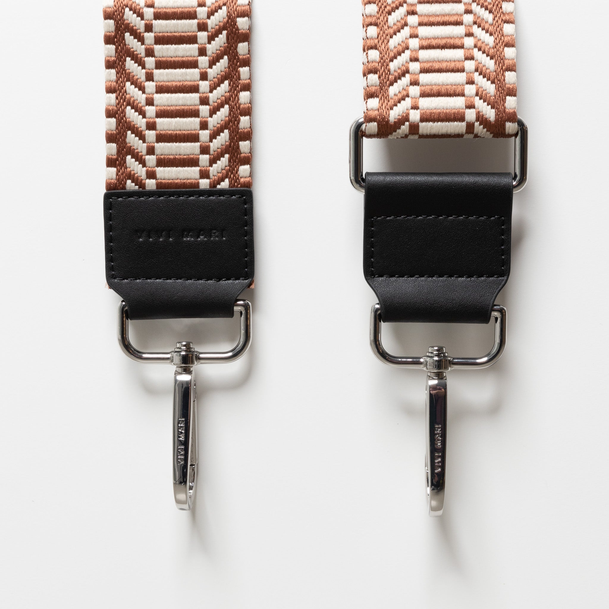 strap ethno tan/white - black - VIVI MARI