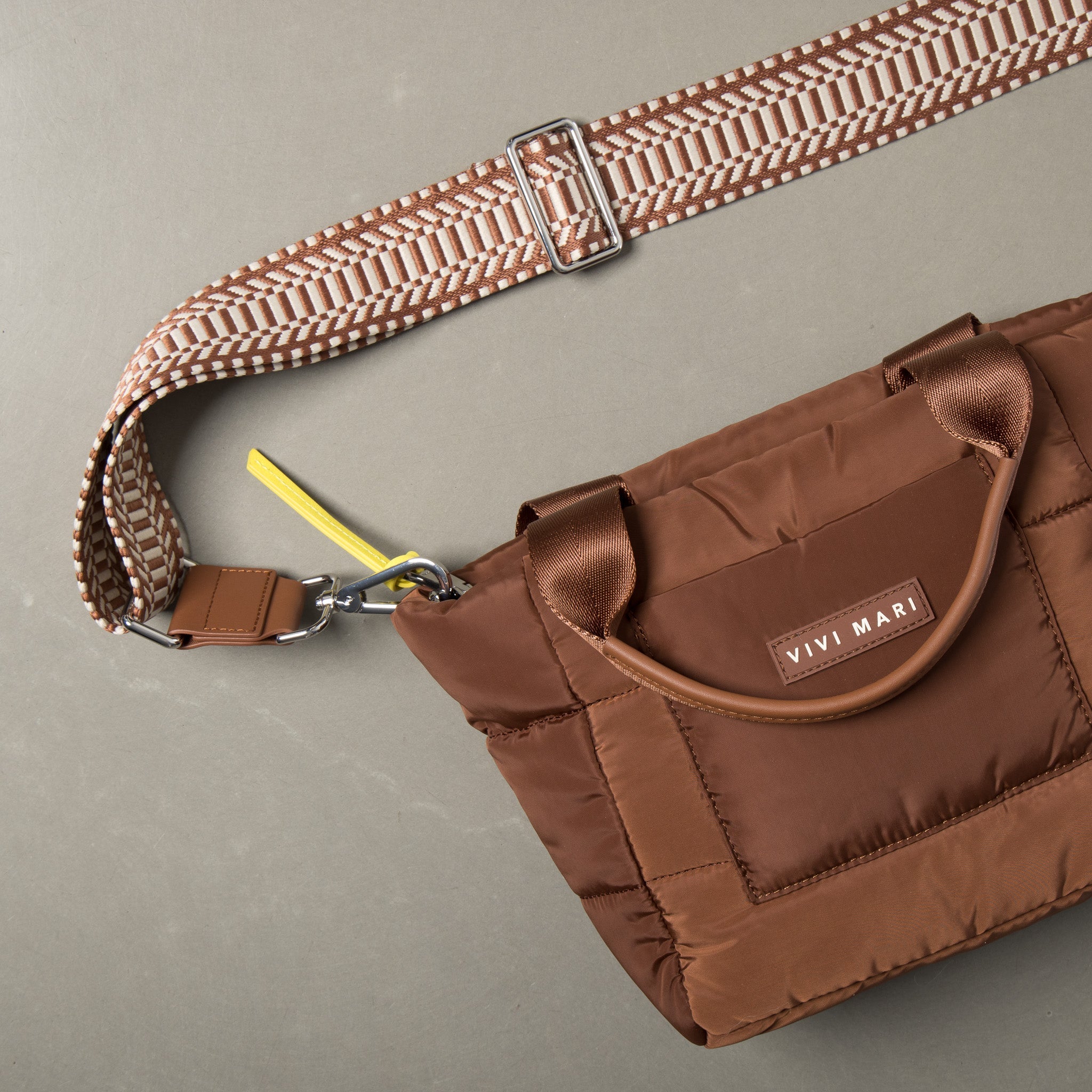 strap ethno tan/white - tan - VIVI MARI
