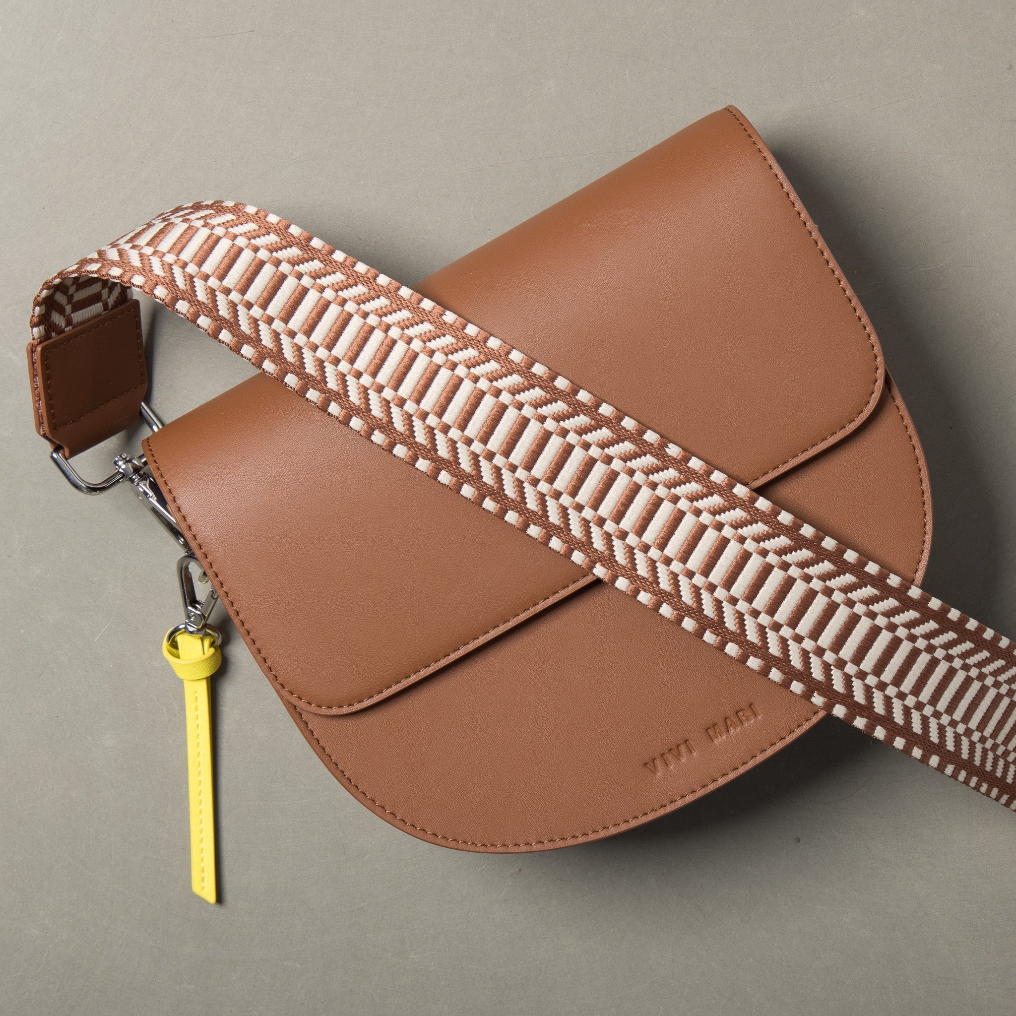 strap ethno tan/white - tan - VIVI MARI