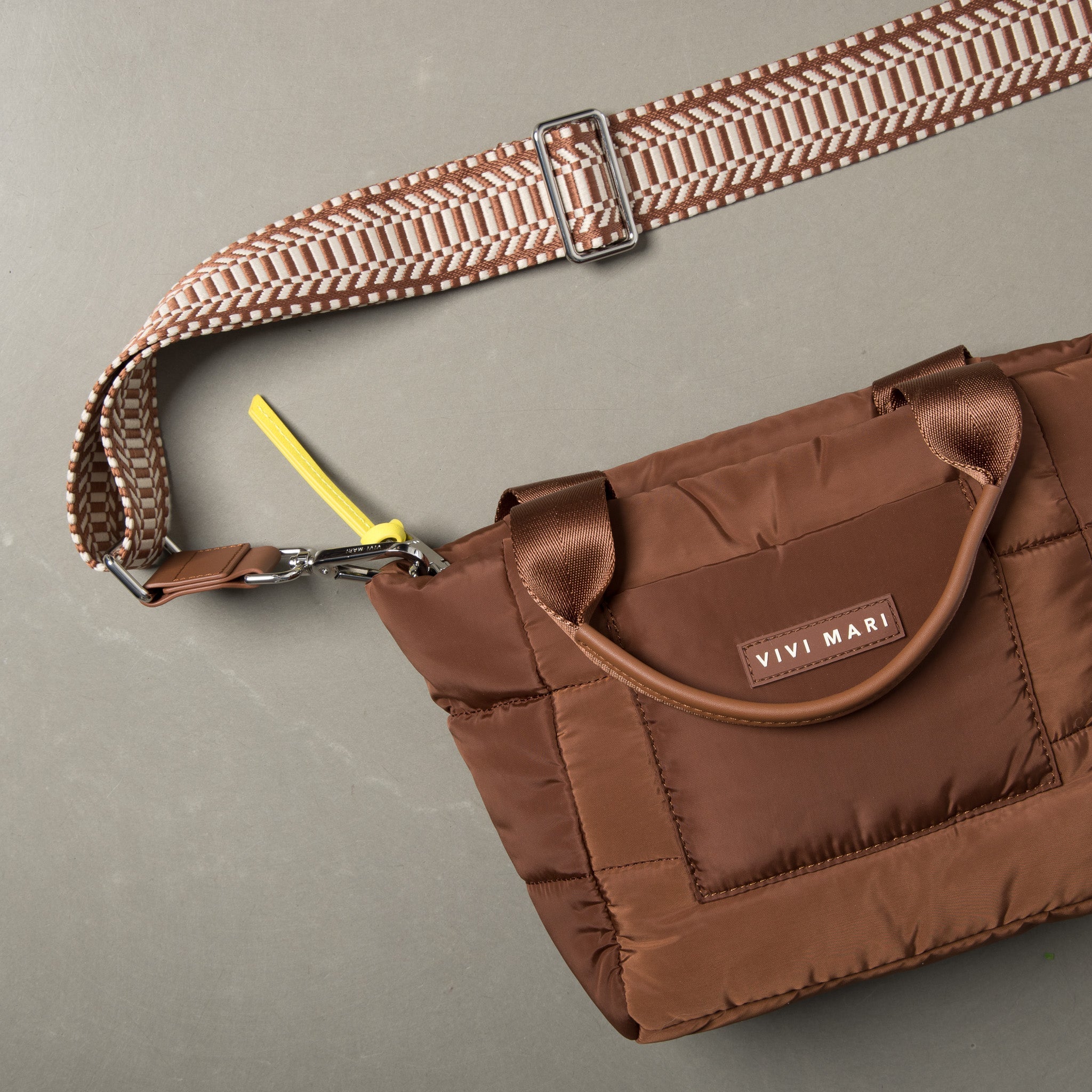 strap ethno tan/white - tan - VIVI MARI