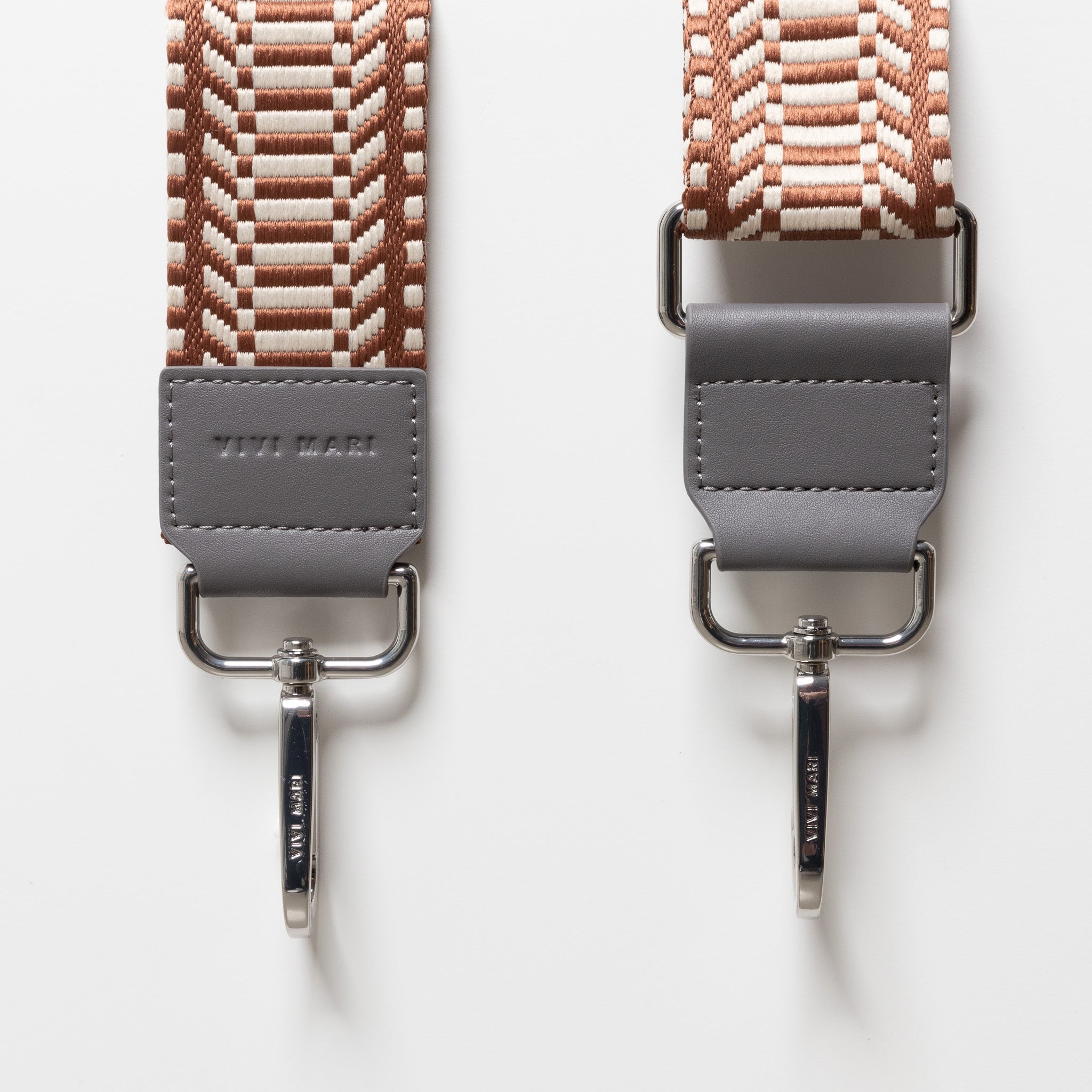 strap ethno tan/white - taupe - VIVI MARI