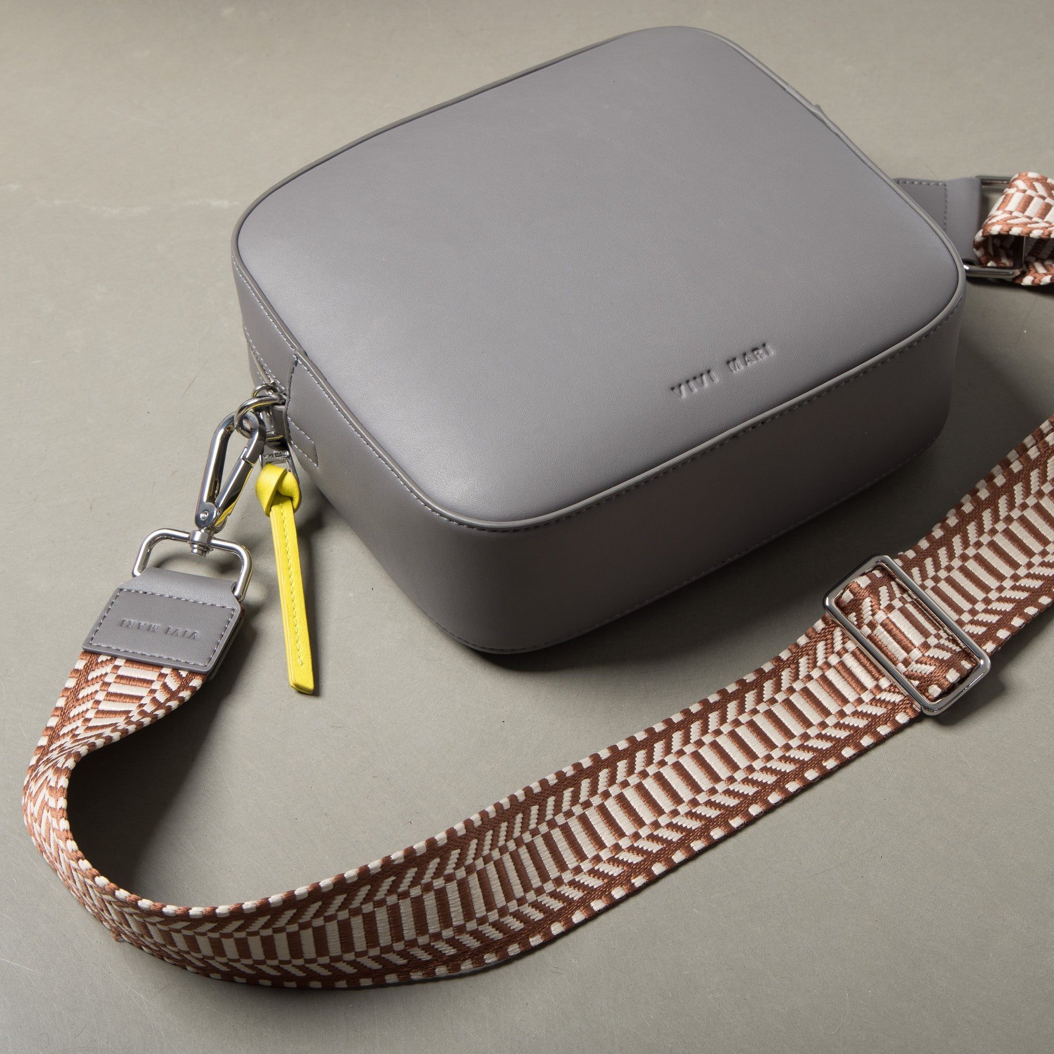 strap ethno tan/white - taupe - VIVI MARI