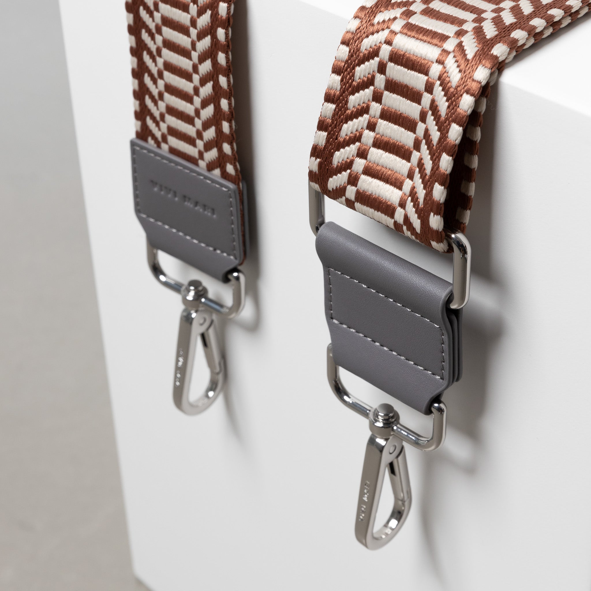 strap ethno tan/white - taupe - VIVI MARI