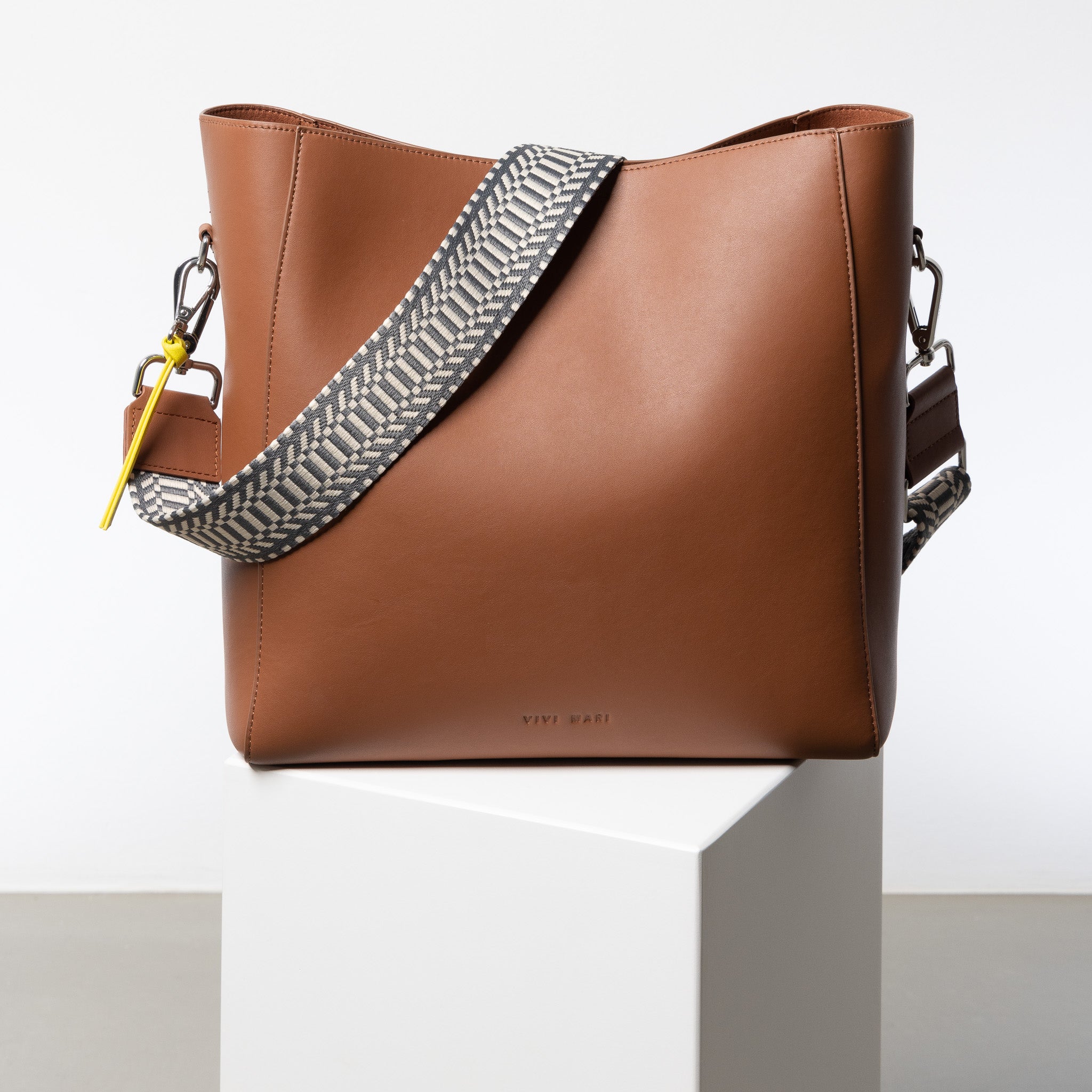strap ethno taupe/white - tan - VIVI MARI