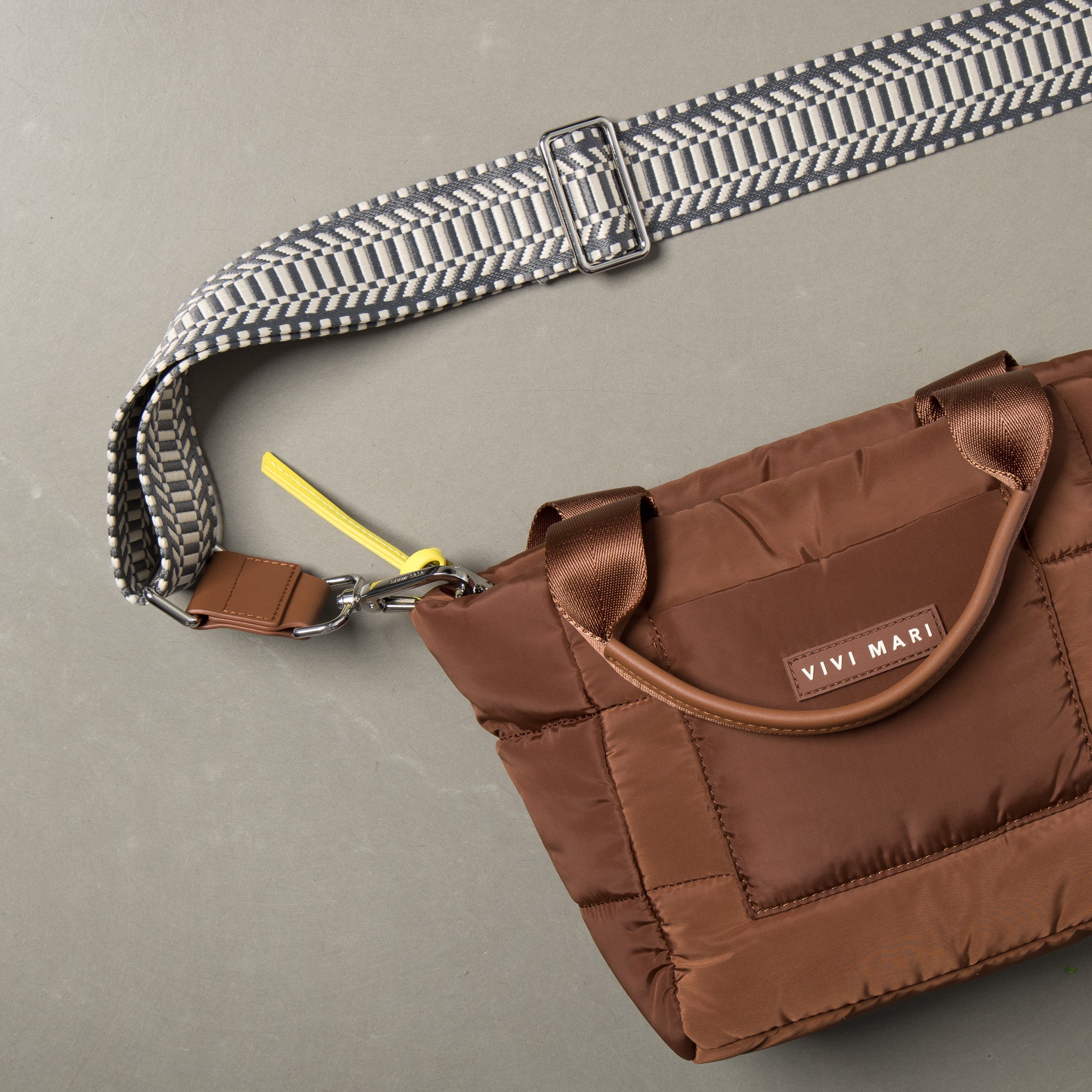 strap ethno taupe/white - tan - VIVI MARI