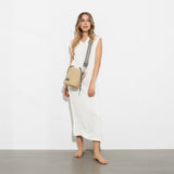 strap ethno taupe/white - taupe - VIVI MARI