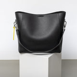 tote bag + strap basic classic - black - VIVI MARI