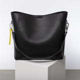 tote bag + strap basic classic - black - VIVI MARI