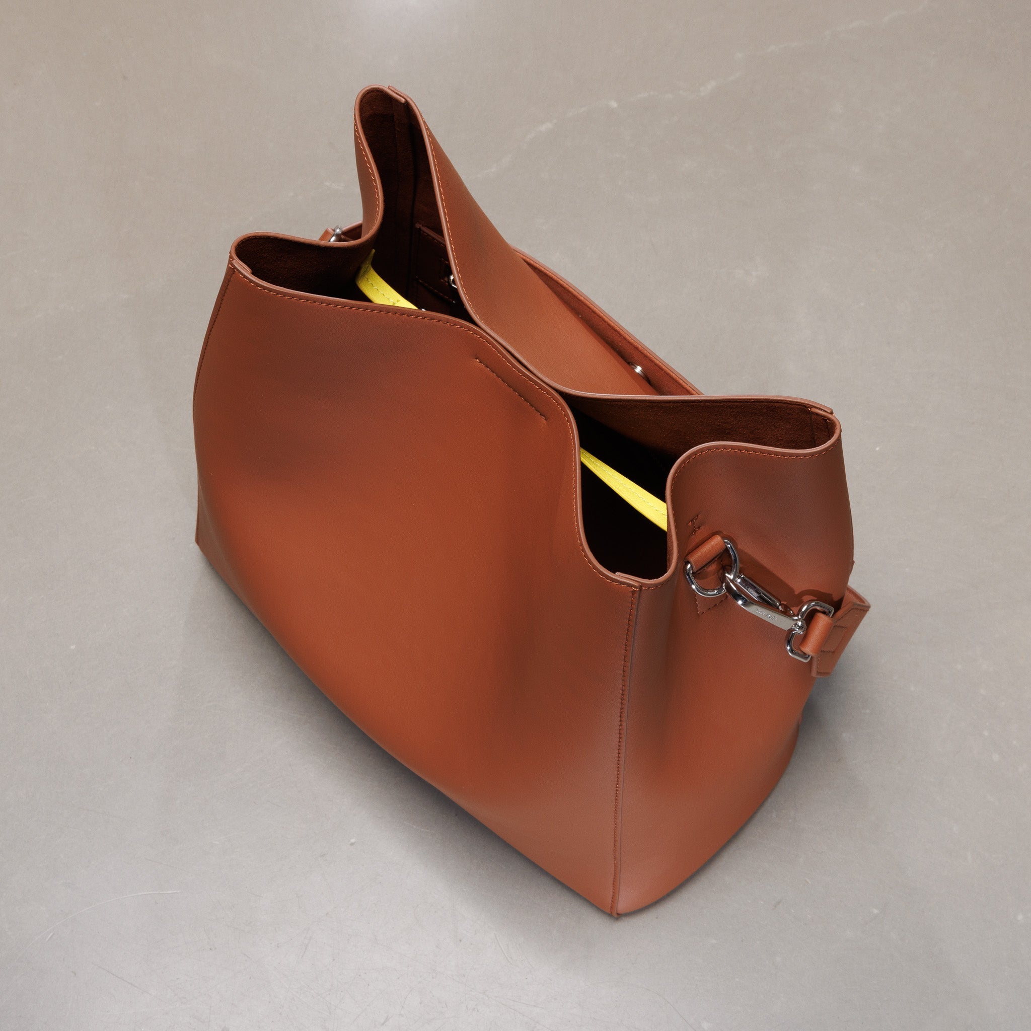 tote bag + strap basic classic - tan - VIVI MARI