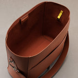 tote bag + strap basic classic - tan - VIVI MARI