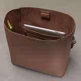 tote bag + strap basic classic - tan - VIVI MARI