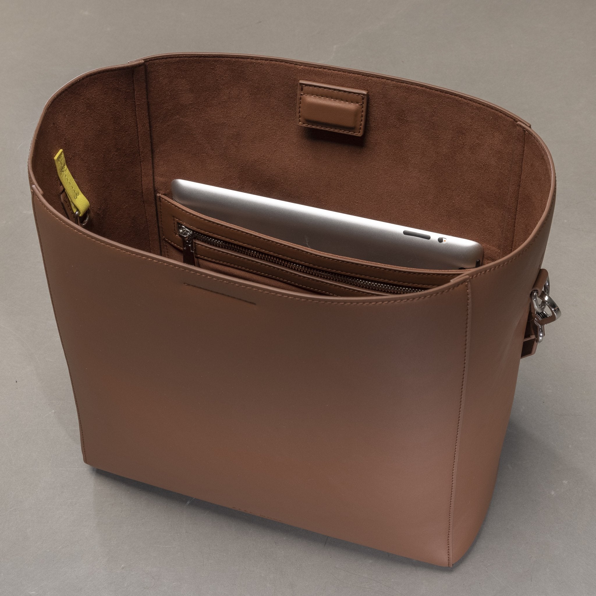tote bag + strap basic classic - tan - VIVI MARI