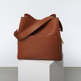tote bag + strap basic classic - tan - VIVI MARI