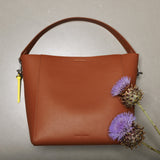 tote bag + strap basic classic - tan - VIVI MARI