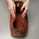 tote bag + strap basic classic - tan - VIVI MARI