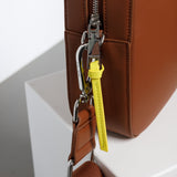 crossbody bag + strap basic woven - tan