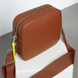 crossbody bag + strap basic woven - tan