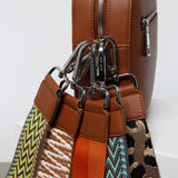 crossbody bag + strap basic woven - tan