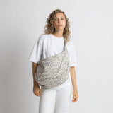 Padded Hip Bag oversized - leo splashes grey/sand