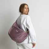 Padded Hip Bag oversized - ash plum