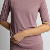 Activewear Half Sleeve T-Shirt ash plum