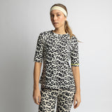 Activewear Half Sleeve T-Shirt leo splashes black/sand