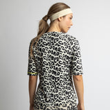 Activewear Half Sleeve T-Shirt leo splashes black/sand