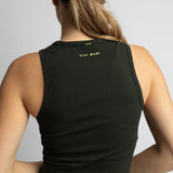Activewear Top cropped deep olive
