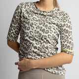 Activewear Half Sleeve T-Shirt leo splashes mushroom/sand