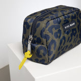 Toiletry Bag small -  leo splashes navy/olive