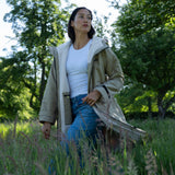 Rain Parka pale olive/sand