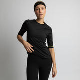 Activewear Half Sleeve T-Shirt black - VIVI MARI