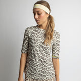 Activewear Half Sleeve T-Shirt leo splashes mushroom/sand - VIVI MARI