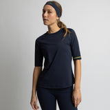Activewear Half Sleeve T-Shirt navy - VIVI MARI