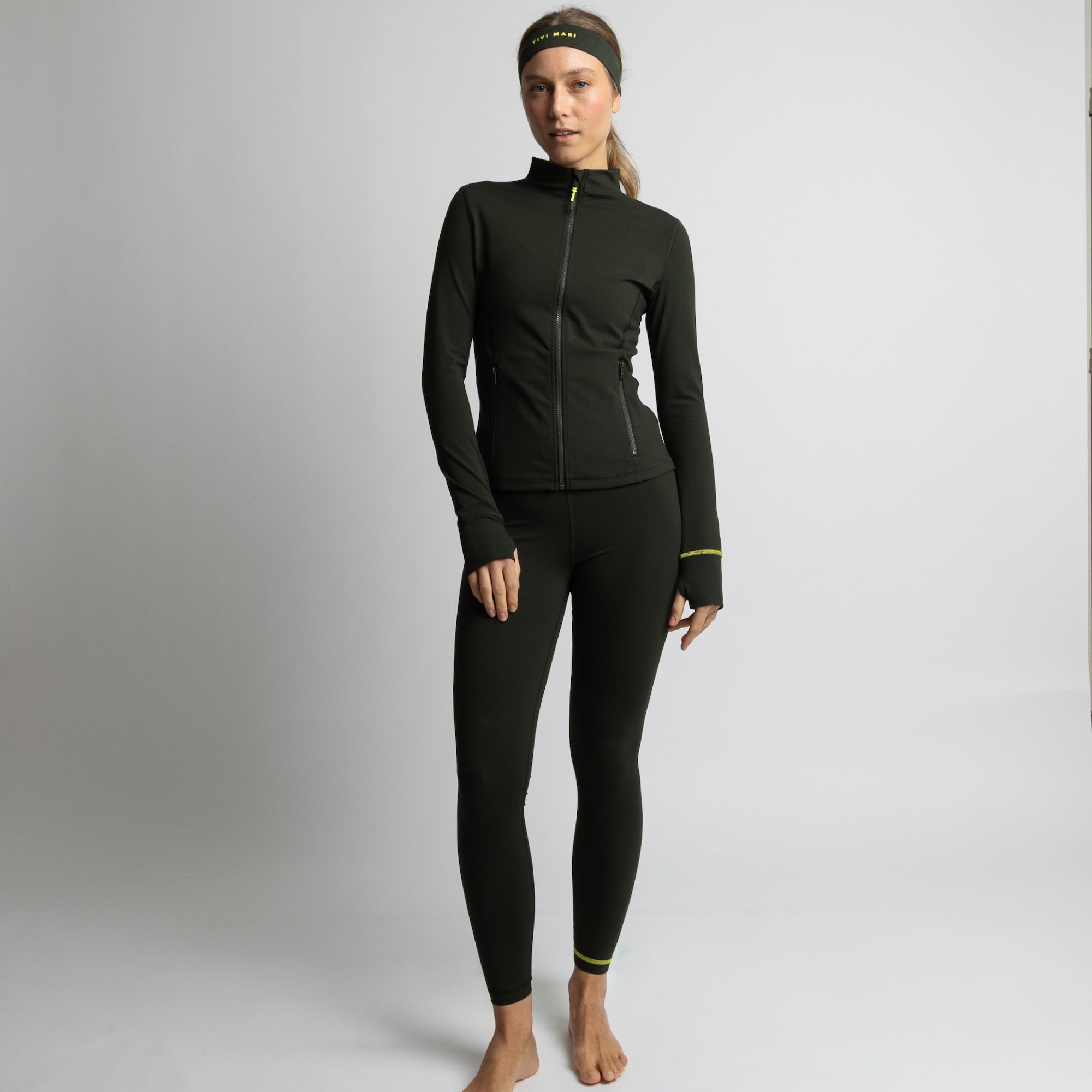 Activewear Jacket deep olive - VIVI MARI