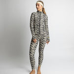 Activewear Jacket leo splashes black/sand - VIVI MARI