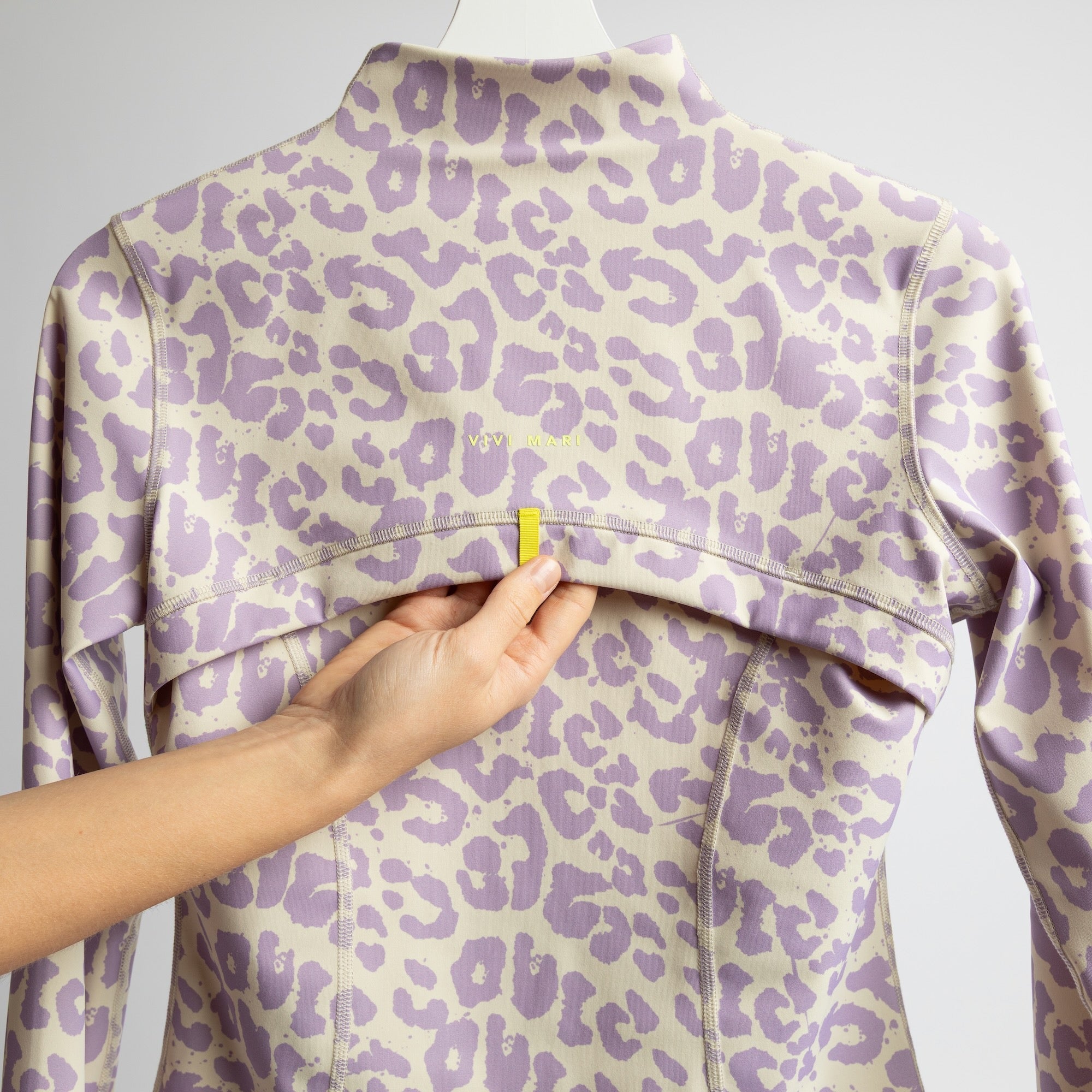 Activewear Jacket leo splashes lavender/grey - VIVI MARI