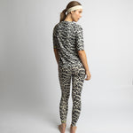 Activewear Leggings leo splashes black/sand - VIVI MARI