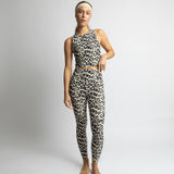 Activewear Leggings leo splashes black/sand - VIVI MARI